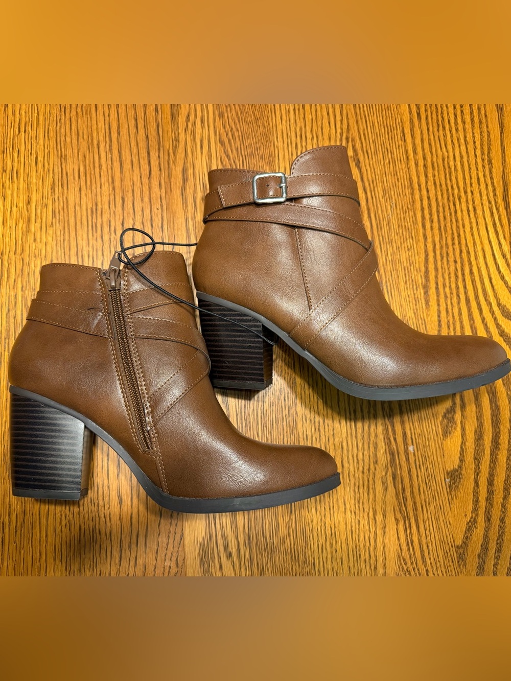 Style & Co Brown Ankle Booties Size 8.5 NEW